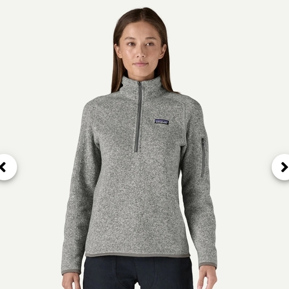 Patagonia Heather Gray Quarter-Zip Fleece Sz M Gentle Used Has A Logo In Back - Picture 1 of 12